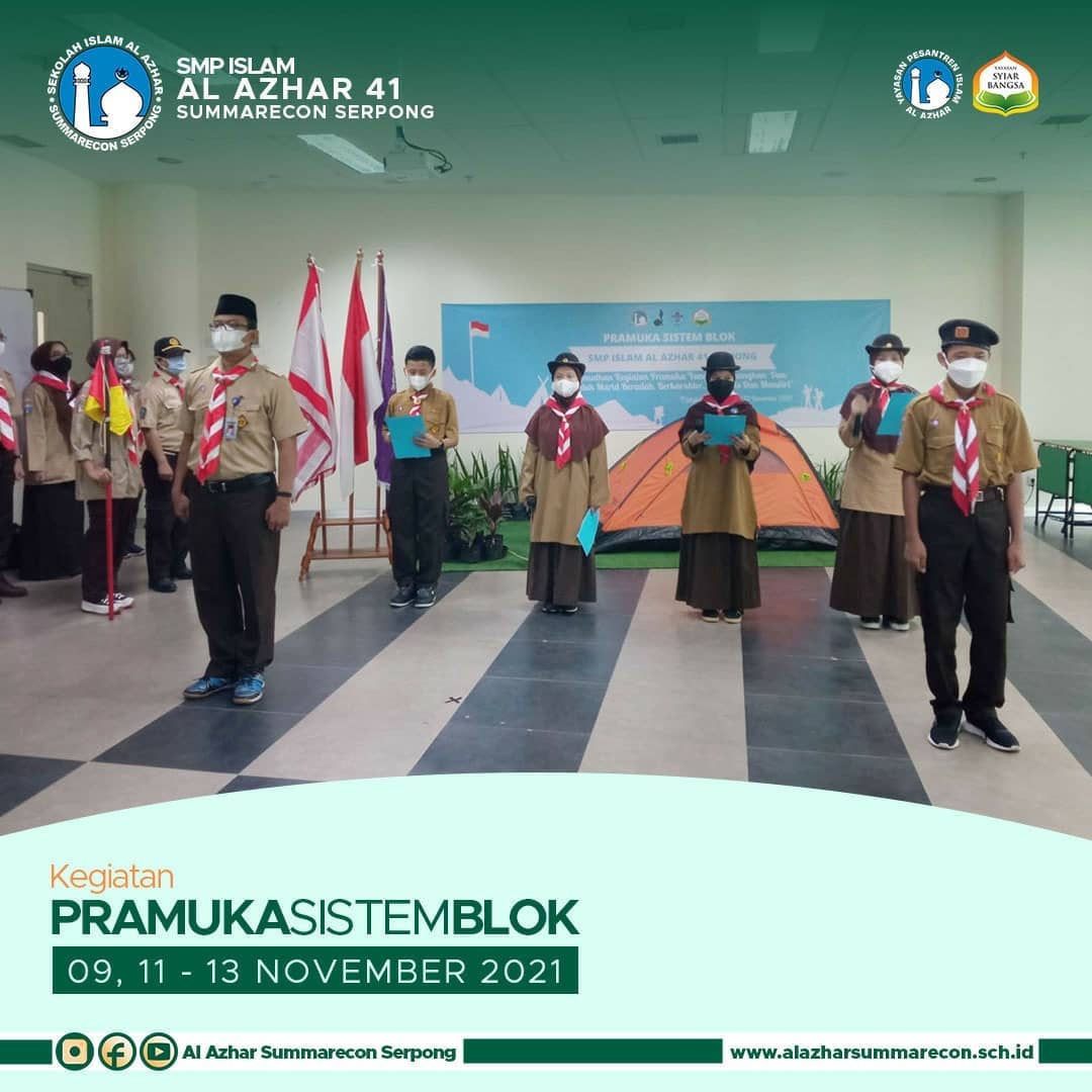 Pramuka Sistem Blok SMP Islam Al Azhar 41 Summarecon Serpong
